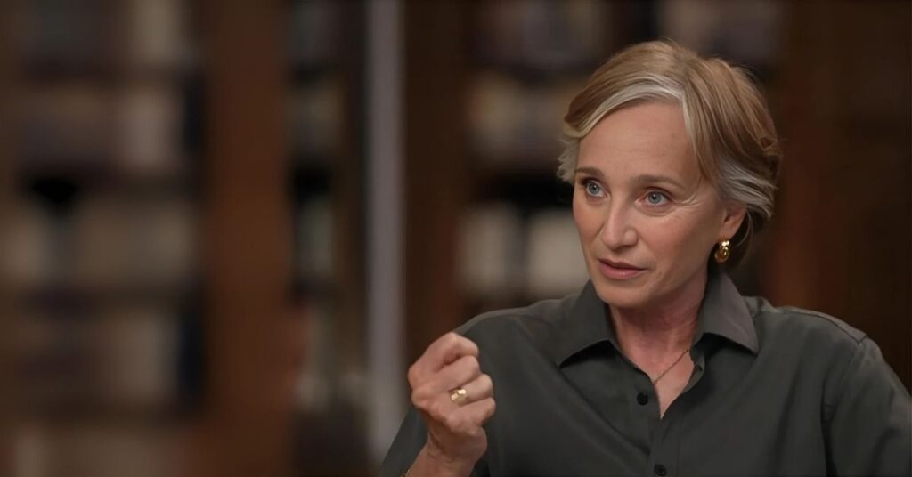 A clip of Cameron Boyce from Jessie appears on a golf course TV